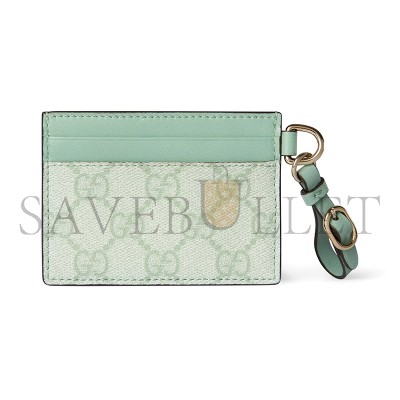 GUCCI GG EMBLEM CARD CASE WITH STRAP 819121 (10*7cm) GUCCI GG EMBLEM CARD CASE WITH STRAP 819121 (10*7cm)